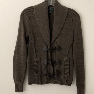 Olive Green Ralph Lauren Cardigan